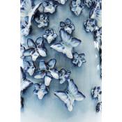Vase papillons bleu clair 50cm Kare Design