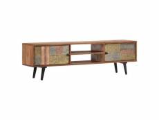 Vidaxl meuble tv 140x30x40 cm bois solide d'acacia 247682