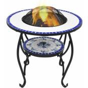 Vidaxl - Table de foyer mosaïque Bleu et blanc 68 cm Céramique