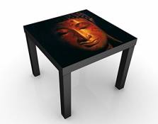 Apalis Table Basse Design Madras Buddha 55x55x45cm,