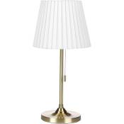 Beliani - Lampe de Table Classique Bronze et Blanc