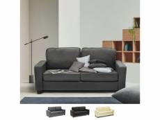 Canapé 2 places en tissu pour salon et salle à manger design rubino - gris Modus Sofà