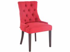 Chaise de salle à manger aberdeen tissu , rouge/antique