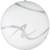 Clairage de plafond Uniquement métal / plastique blanc de verre / Ø40cm transparent