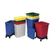 Collecteur de déchets/ poubelles de tri 90 l H600xl485xP510 mm pe gris