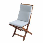 Coussin de fauteuil en toile outdoor - Gris Perle -