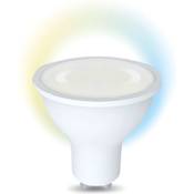 Denver Denver SHL-440 - - Lampe LED Wifi - GU10 - Lumière blanche - Dimmable - Compatible Tuya - Denver Smart Home App - Contrôlable avec Alexa