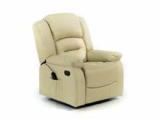 Eco-de fauteuil de massage relaxant avec fonction chauffante. 9 programmes 5 intensités 8 moteur. Similicuir haute qualité. Eco-8198 (beige) ECO-8198