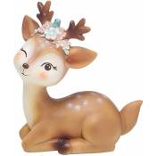 Figurine de renne Figurine Elk Deer Figurine animal de Noël Figurine de décoration Figurine de Noël Décoration de fête de Noël Décoration de table