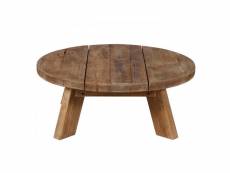 Groenland - table basse ronde en bois d 90