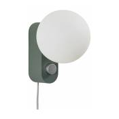 Lampe à poser en aluminium vert sauge 22 x 15 cm Alumina