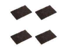 Lot de 4 filtres à charbon "poubelle safir" 11cm noir