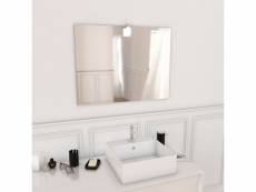 Miroir salle de bain led auto-éclairant dot 80x60cm