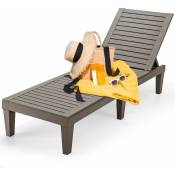 Relax4life - Chaise Longue de Jardin, Bain de Soleil