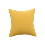Shining House - Soleil d'ocre Taie d'oreiller, Coton, Jaune, 63 x 63 cm - yellow