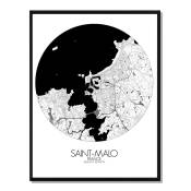 ST MALO - Carte City Map Rond