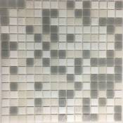 Ston - Mosaique piscine Mix beige gris blanc nuvola 32.7x32.7 cm - 2.14m²