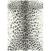 Tapis BOBOCHIC - Tapis poils ras MERYL motif léopard 120x170 Imprimé léopard noir - Imprimé léopard noir