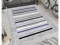 "tapis rayures gris dimensions - 160x230" TPS_RAY_GRI160