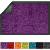 Use&wash - Tapis de Porte Paillasson d'entrée Use&Wash Violet 40 x 60 cm - Violet