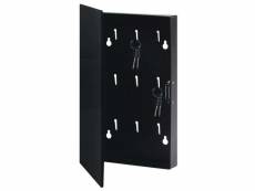 Vidaxl boîte à clés avec panneau magnétique noir 30x20x5,5 cm 322779