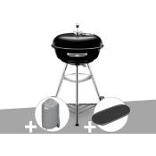 Weber - Barbecue Compact Kettle 47 cm + Housse + Plancha