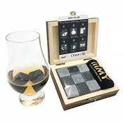 Whisky Stones Gift Set de 9 roches de savonnette et