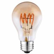 Ampoule LED E27 4W A60 Filament dimmable Spirale Gold