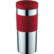 Bodum - 11093-294 - Travel Mug - Mug de Voyage isotherme - Double Paroi Inox - Couvercle à vis - 0.35 L - Rouge 11093-294