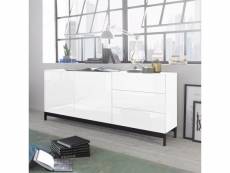 Buffet salon 2 portes 3 tiroirs 170cm blanc brillant metis up kommode AHD Amazing Home Design