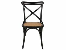Chaise en bois noire villa florence - bistrot CHA-BISTROT/PARENT