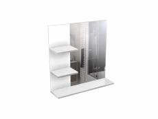 Corail meuble miroir de salle de bain l 60 cm - blanc