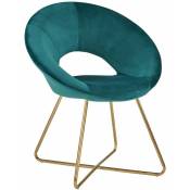 Décoshop26 - Fauteuil chaise lounge design en velours