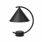 Lampe sans fil Meridian LED / Métal - H 26 cm - Ferm Living noir en métal