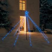 Lumières d'arbre de Noël Intérieur/Extérieur 400 led bleu 2,5 m - Fimei