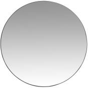 Miroir rond en métal noir D90