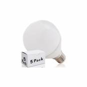Pack 5 Ampoules LED E14 5W 410Lm 6000ºK 30.000H [HO-P45-E14-5W-RC-CW-PK5-AP] | Blanc chaud (HO-P45-E14-5W-RC-CW-PK5-AP)
