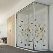 Parois cabine de douche rectangulaire verre transparent