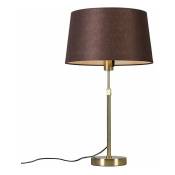 Parte - Lampe de table avec Abat-Jour - 1 lumière - ø 350 mm - Doré/Laiton - Moderne - éclairage intérieur - Salon i Chambre i Cuisine i Salle à