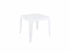 Petite table design moderne en plastique blanc pour