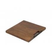 Planche à découper carrée bois de manguier marron