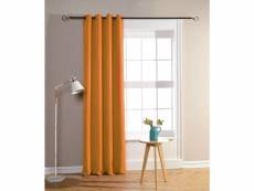 Rideau occultant 140 x 260 cm - couleur: occultant orange-occultant orange$orange - taille de rideaux: 1 panneau 140 x 260 cm