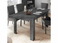 Table extensible 140 cm anthracite design artic 5