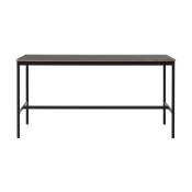 Table haute en linoléum noire contreplaqué 85 x 190 x 95 cm Base - Muuto