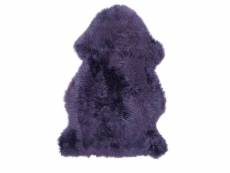 Tapis chambre peau shepherd violet 60 x 95 cm tapis longues mèches par unamourdetapis