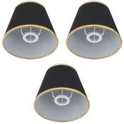 Tlily - Abat-Jour en Tissu de Type Bulle Abat-Jour Simple Couvercle de Lampe de Plafond Accessoire de LumièRe pour la E14 -Noir