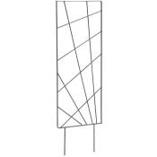 Treillis à piquer mandala anthracite - 30x100 cm -