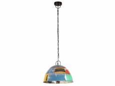 Vidaxl lampe suspendue industrielle vintage 25w multicolore rond 41 cm 320545