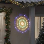 Vidaxl - toile rayonnante de Noël 140 led multicolore