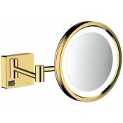 AddStoris - Miroir de rasage avec éclairage led, aspect d'or poli 41790990 - Hansgrohe